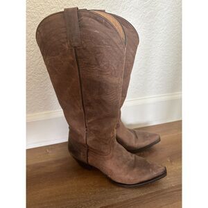 SHYANNE WOMEN'S 10 B DISTRESSED LEATHER COWBOY BOOTS
